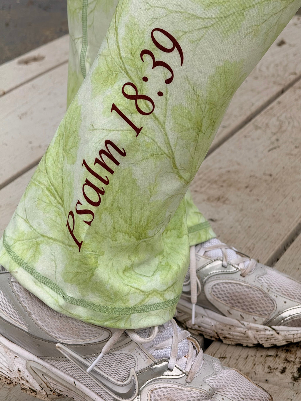 Evergreen Camo Flare Leggings