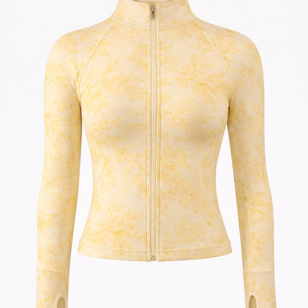 Long Sleeve Cropped Full Zip