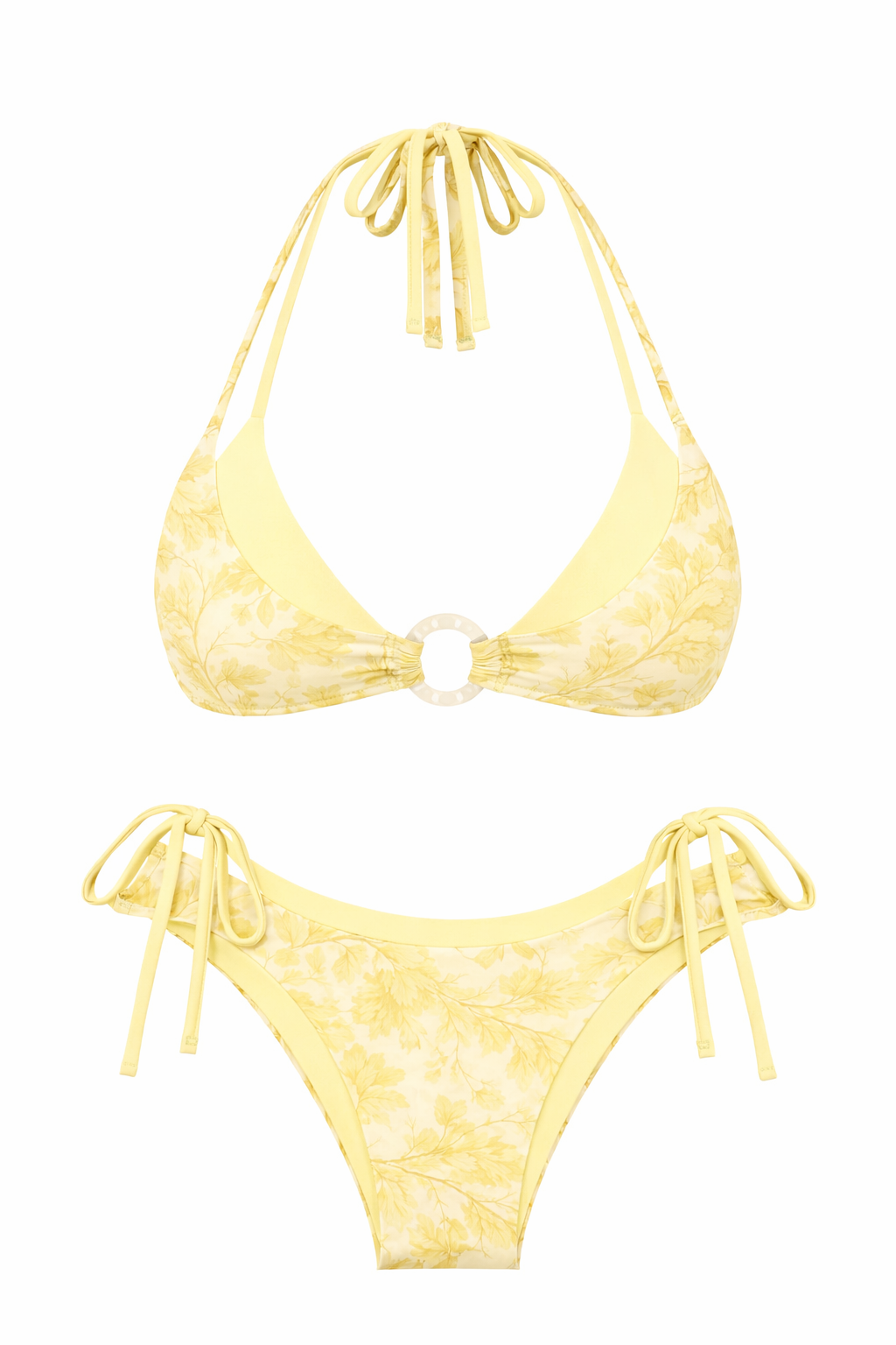 Double Layered Butter Yellow Bikini