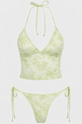 Tankini light green camo