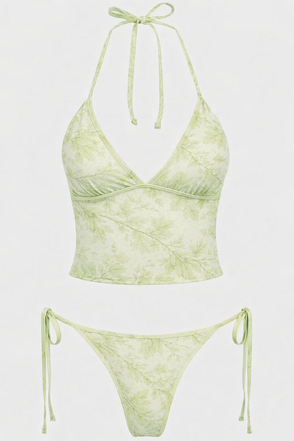 Tankini light green camo