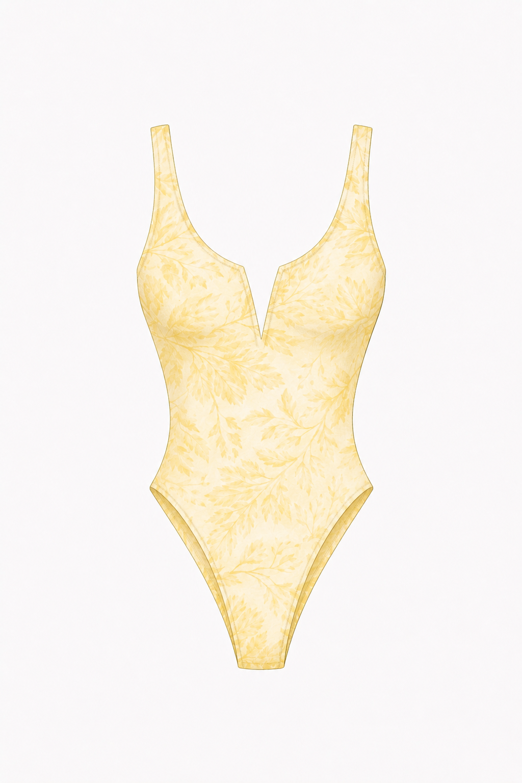 One peice butter yellow camo