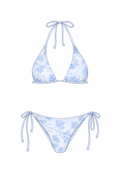 Two piece bikini baby blue camo